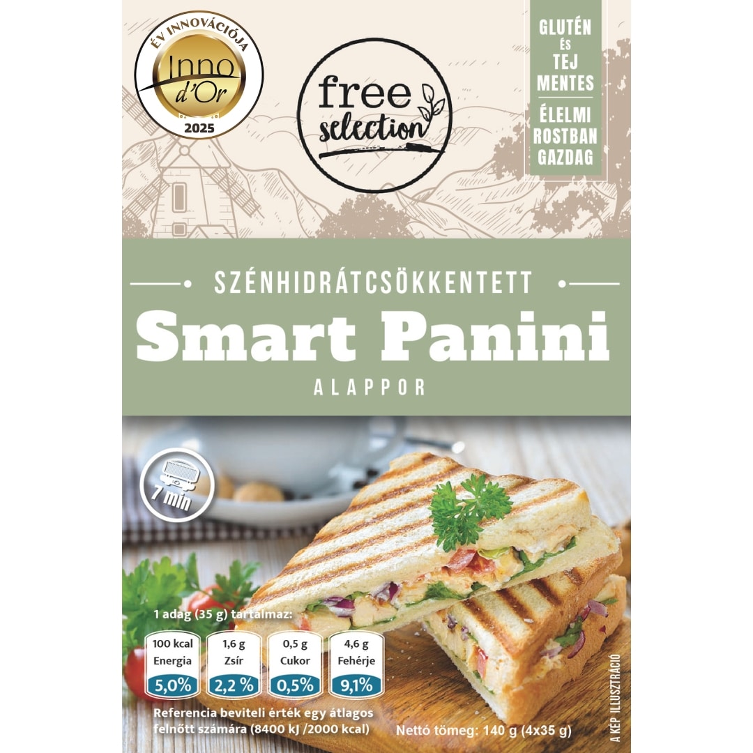 Szénhidrátcsökkentett Smart Panini alappor 4x35g