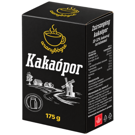 Aranybögre zsírszegény kakaópor 175 g